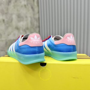Giày Gucci Sneaker nam da lộn phối màu dây đỏ cao cấp - Ảnh 8