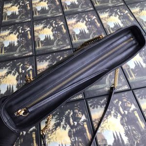 Túi xách Gucci nữ màu đen logo GG rep 1:1 chính hãng - Ảnh 6