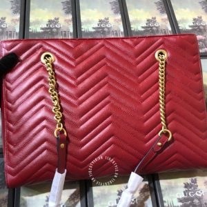 Túi xách Gucci nữ màu đỏ đô logo GG hàng hiệu xách tay cao cấp - Hình ảnh 2