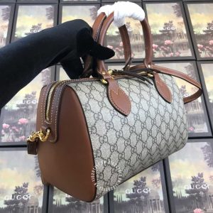 Túi du lịch Gucci nữ màu ghi họa tiết Monogram phiên bản hàng hiệu - Hình ảnh 3