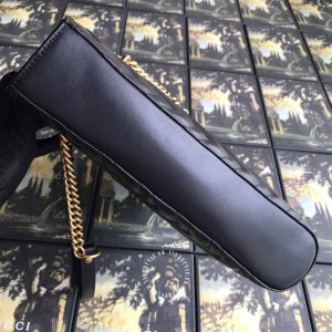 Túi xách Gucci nữ màu đen logo GG rep 1:1 chính hãng - Ảnh 9