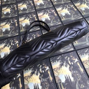 Túi xách Gucci nữ màu đen logo GG rep 1:1 chính hãng - Ảnh 8