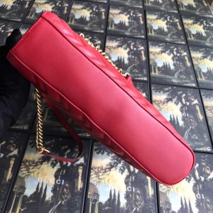 Túi xách Gucci nữ màu đỏ logo GG phiên bản cao cấp - Hình ảnh 5