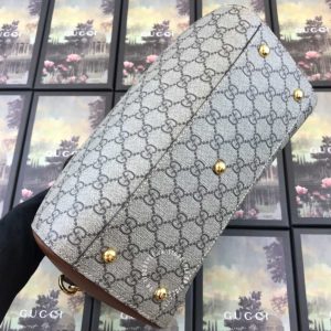 Túi du lịch Gucci nữ màu ghi họa tiết Monogram phiên bản hàng hiệu - Hình ảnh 6