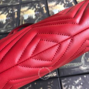 Túi xách Gucci nữ màu đỏ logo GG phiên bản cao cấp - Hình ảnh 7