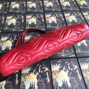 Túi xách Gucci nữ màu đỏ logo GG phiên bản cao cấp - Hình ảnh 3