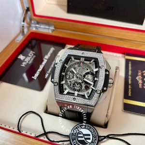 Đồng hồ Hublot Fake 1:1 Spirit Of Big Bang 601.NX.0173.LR.1104 Diamond - Ảnh 5