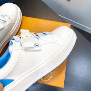 Giày sneaker Louis Vuitton màu trắng lót xanh cao cấp hàng hiệu - Ảnh 6