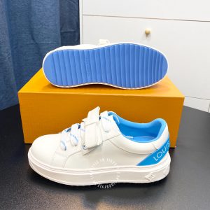 Giày sneaker Louis Vuitton màu trắng lót xanh cao cấp hàng hiệu - Ảnh 8