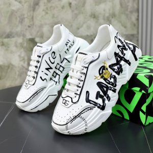 Sneaker Dolce & Gabbana trắng phối hoạ tiết nhiều màu hàng hiệu - Ảnh 5
