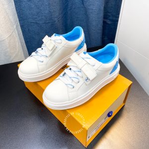 Giày sneaker Louis Vuitton màu trắng lót xanh cao cấp hàng hiệu - Ảnh 3