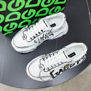 Sneaker Dolce & Gabbana trắng phối hoạ tiết nhiều màu hàng hiệu - Ảnh 4