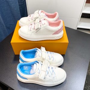 Giày sneaker Louis Vuitton màu trắng lót xanh cao cấp hàng hiệu - Ảnh 9