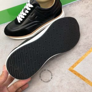 Giày thể thao Hermes da xịn màu đen phiên bản replica 1:1 - Hình ảnh 8