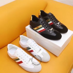 Giày sneaker D&G màu trắng phối hoạ tiết kẻ sọc replica 1:1 - Ảnh 6