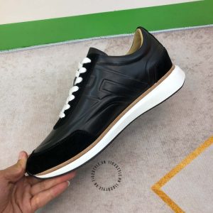 Giày thể thao Hermes da xịn màu đen phiên bản replica 1:1 - Hình ảnh 7
