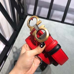 Thắt lưng nam Salvatore Ferragamo da xịn mặt khoá vàng đồng - Ảnh 7