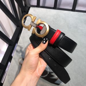 Thắt lưng nam Salvatore Ferragamo da xịn mặt khoá vàng đồng - Ảnh 8