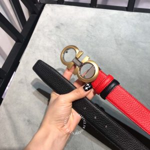 Thắt lưng nam Salvatore Ferragamo da xịn mặt khoá vàng đồng - Ảnh 5