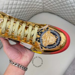 Sneaker Boot Versace phối màu logo kim loại cao cấp giá tốt - Ảnh 7