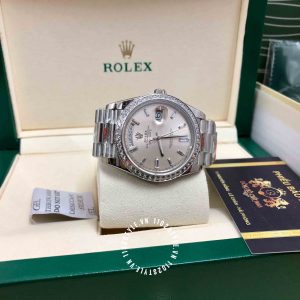 Đồng hồ Rolex 1.1 Day-Date M128238 Diamond White Dial - Ảnh 4