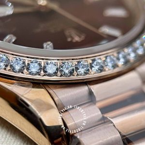 Đồng hồ Rolex Rep 1 1 Day-Date 228345RBR-0006 Chocolate - Ảnh 21