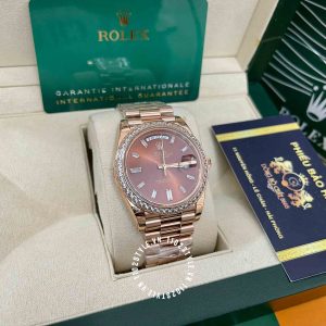 Đồng hồ Rolex Rep 1 1 Day-Date 228345RBR-0006 Chocolate - Ảnh 6