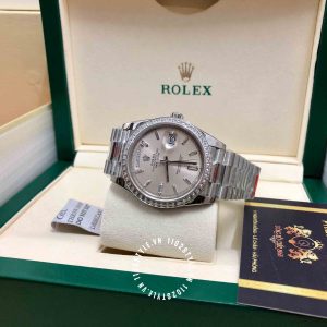 Đồng hồ Rolex 1.1 Day-Date M128238 Diamond White Dial - Ảnh 5