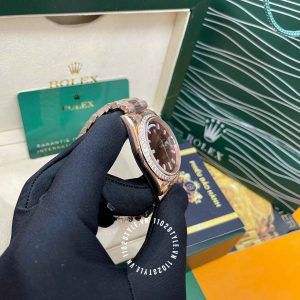 Đồng hồ Rolex Rep 1 1 Day-Date 228345RBR-0006 Chocolate - Ảnh 11