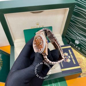 Đồng hồ Rolex Rep 1 1 Day-Date 228345RBR-0006 Chocolate - Ảnh 10