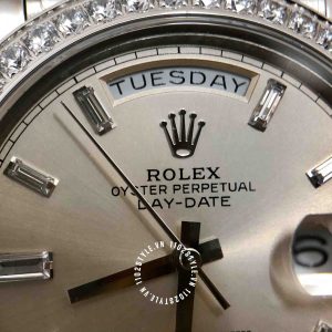 Đồng hồ Rolex 1.1 Day-Date M128238 Diamond White Dial - Ảnh 10