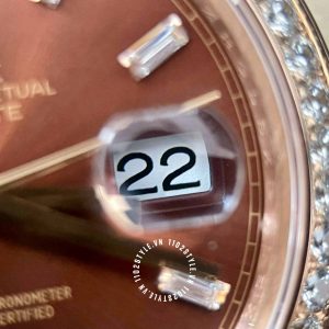 Đồng hồ Rolex Rep 1 1 Day-Date 228345RBR-0006 Chocolate - Ảnh 26