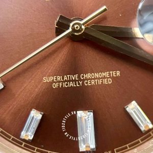 Đồng hồ Rolex Rep 1 1 Day-Date 228345RBR-0006 Chocolate - Ảnh 17