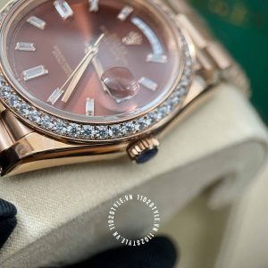 Đồng hồ Rolex Rep 1 1 Day-Date 228345RBR-0006 Chocolate - Ảnh 18