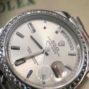Đồng hồ Rolex 1.1 Day-Date M128238 Diamond White Dial - Ảnh 13