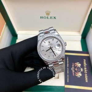 Đồng hồ Rolex 1.1 Day-Date M128238 Diamond White Dial - Ảnh 2