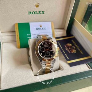 Đồng hồ Rolex Rep 1 1 Cosmograph Daytona 116523 mặt số đen - Ảnh 4