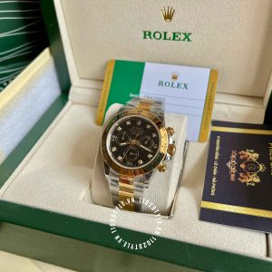 Đồng hồ Rolex Rep 1 1 Cosmograph Daytona 116523 mặt số đen - Ảnh 6