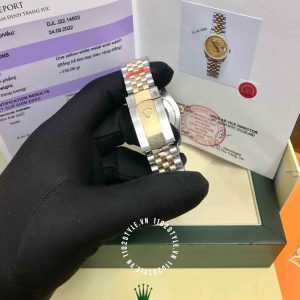 Đồng hồ Rolex giá tốt Datejust 36 126233 Palm Dial Replica 1:1 - Ảnh 6