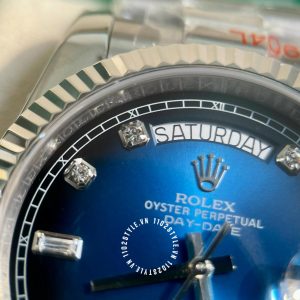 Đồng hồ Rolex Rep 1:1 Day-Date 128239 Blue Graduated - Ảnh 12
