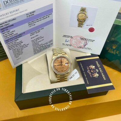 Kiểu dáng thiết kế đồng hồ Rolex máy ETA 2836 128348RBR
