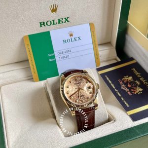 Đồng hồ Rolex giá tốt Datejust 16233 Computer Dial Gold 18K - Ảnh 4