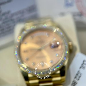 Đồng hồ Rolex máy ETA 2836 128348RBR DayDate bọc vàng 75% - Ảnh 20