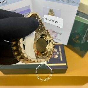 Đồng hồ Rolex máy ETA 2836 128348RBR DayDate bọc vàng 75% - Ảnh 10