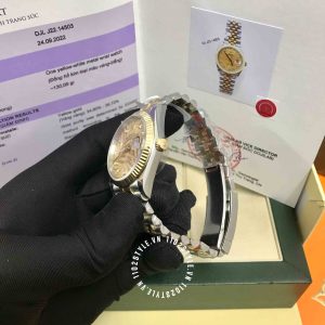 Đồng hồ Rolex giá tốt Datejust 36 126233 Palm Dial Replica 1:1 - Ảnh 5
