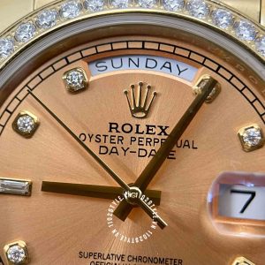 Đồng hồ Rolex máy ETA 2836 128348RBR DayDate bọc vàng 75% - Ảnh 18