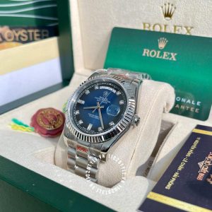 Đồng hồ Rolex Rep 1:1 Day-Date 128239 Blue Graduated - Ảnh 6
