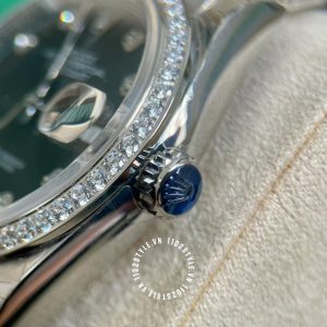 Đồng hồ Rolex Replica 1:1 Datejust Black Diamond Dial - Ảnh 24