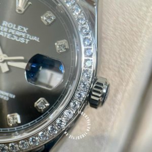 Đồng hồ Rolex Replica 1:1 Datejust Black Diamond Dial - Ảnh 20