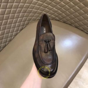 Giày fake loại 1 Loafer Dior nam da mềm màu nâu giá ưu đãi - Hình ảnh 6